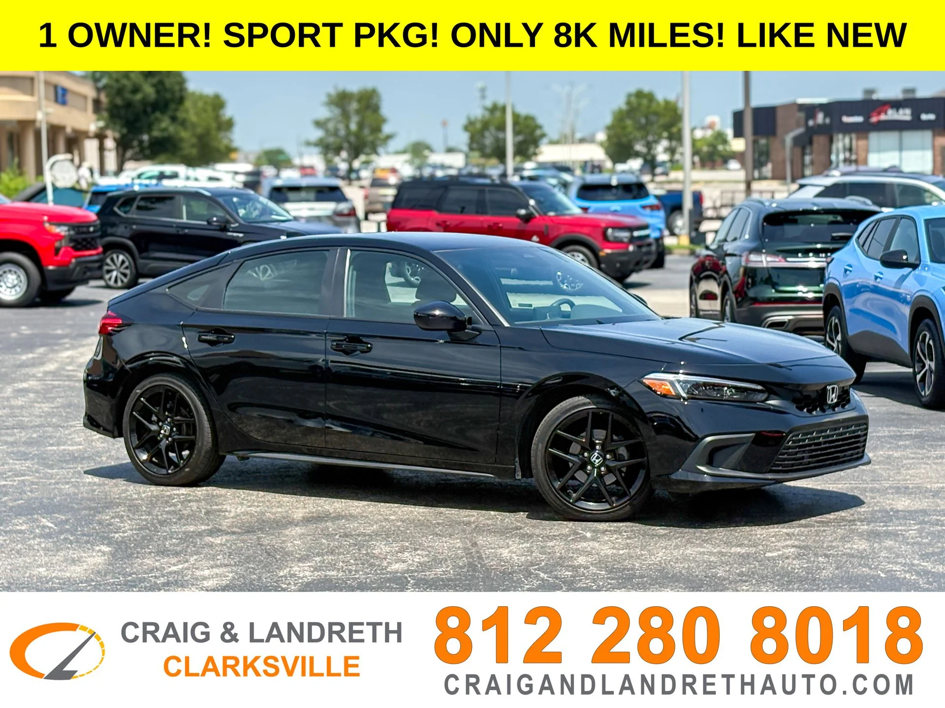 Used 2022 Black Honda Sport image 1