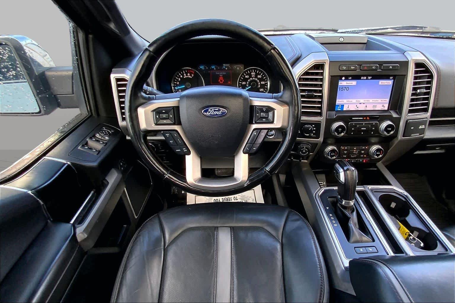 Used 2019 White Platinum Metallic Tri-Coat Ford Platinum image 6