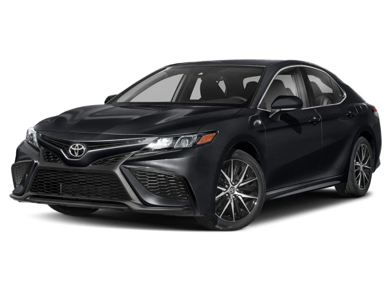 Used 2022 Midnight Black Metallic Toyota SE image 1