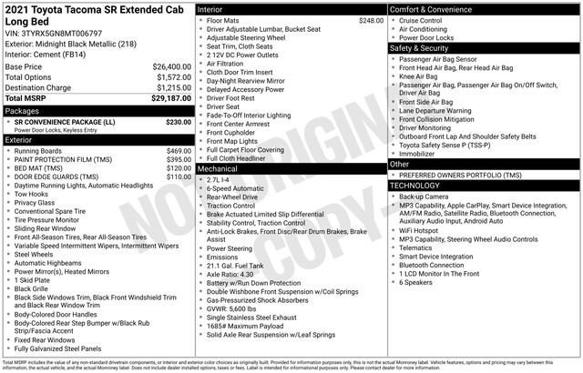 Used 2021 Black Toyota SR image 1