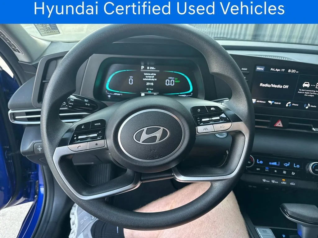Certified Pre-Owned 2025 Hyundai Elantra Hybrid Blue