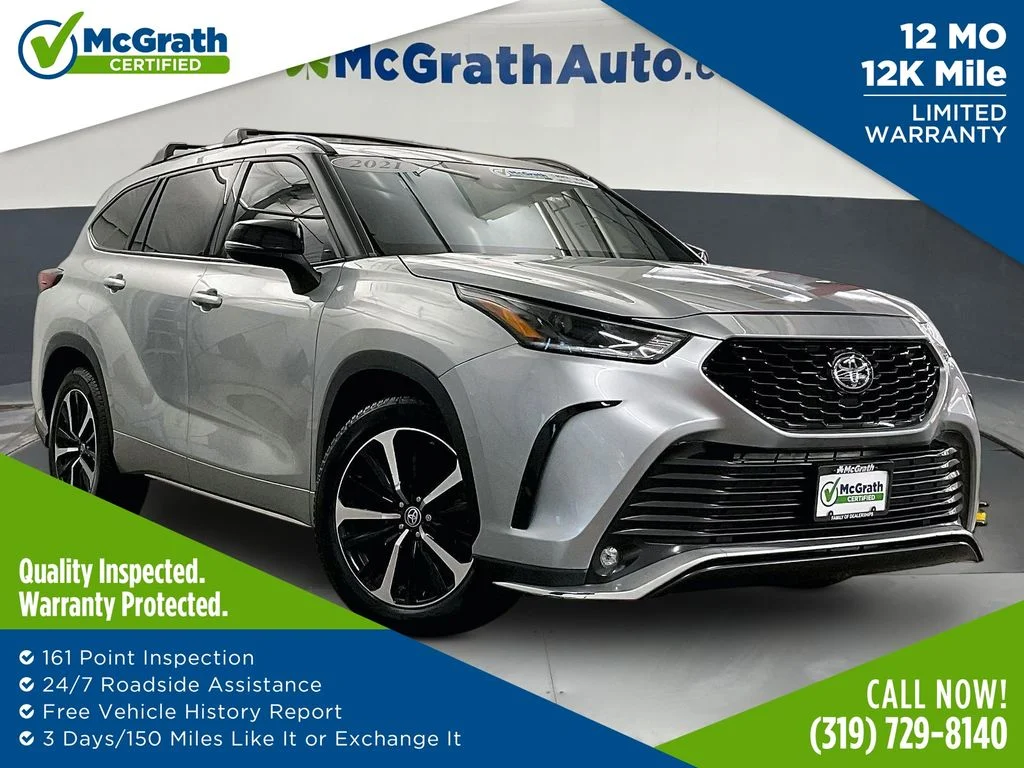 Used 2021 Silver Toyota XSE image 1
