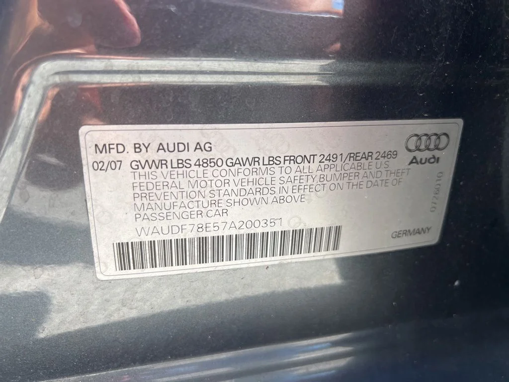 Used 2007 Quartz Gray Metallic Audi 2.0T image 14
