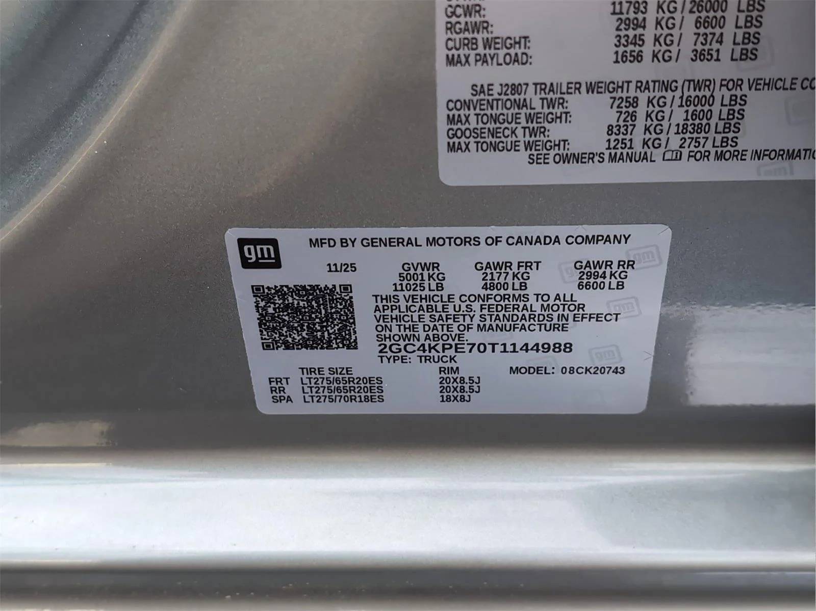 Used 2026 Sterling Gray Metallic Chevrolet LTZ image 10