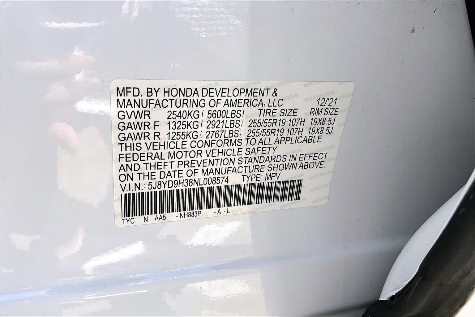 Used 2022 Platinum White Pearl Acura  image 37