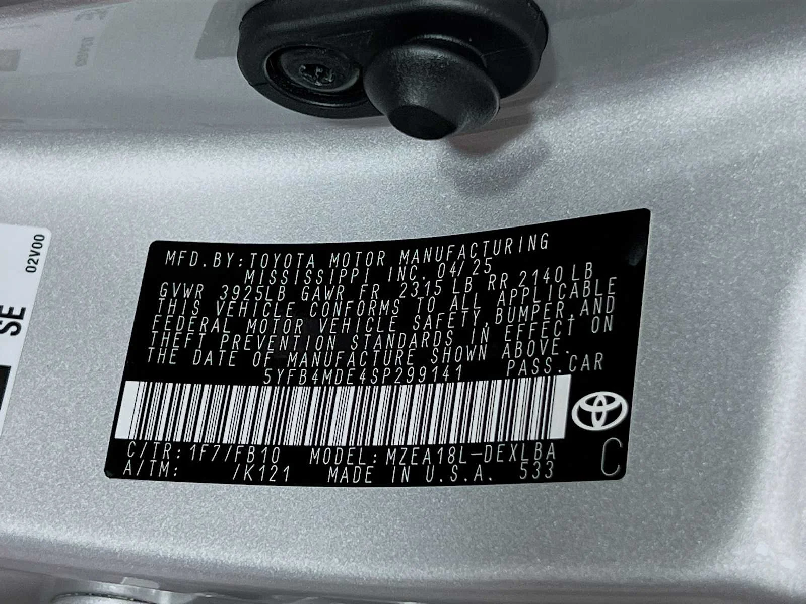 Used 2025 Classic Silver Metallic Toyota LE image 30