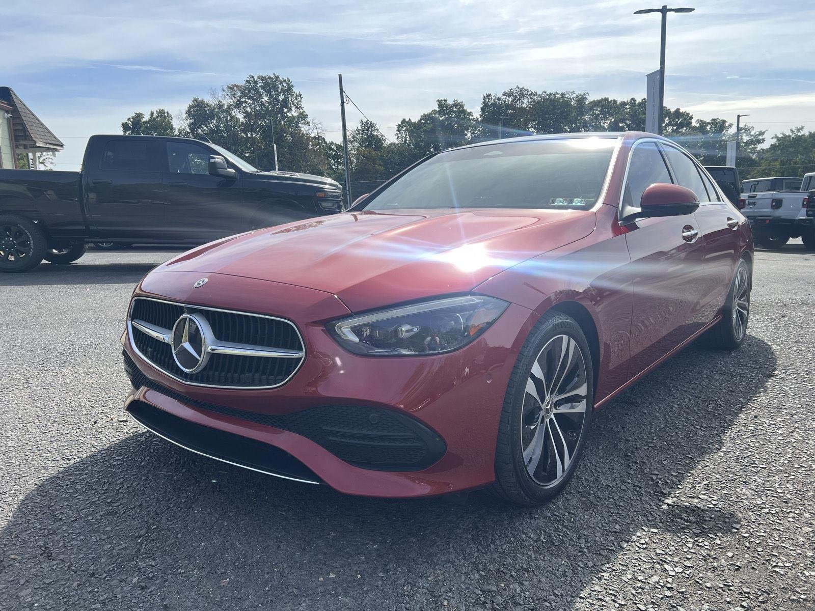 Used 2022 MANUFAKTUR Cardinal Red Metallic Mercedes-Benz C 300 image 7