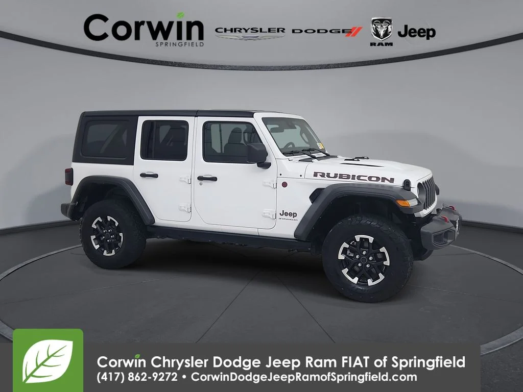 Certified Used 2025 White Jeep Rubicon image 1