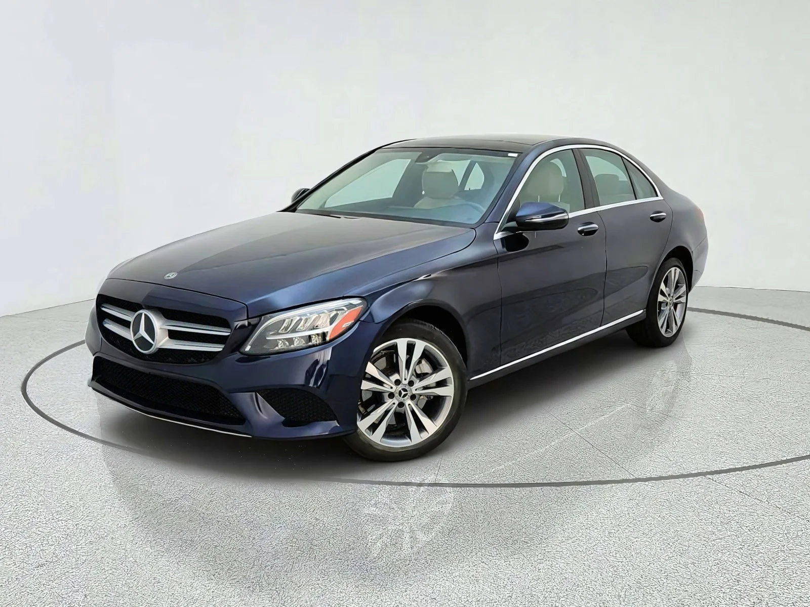Certified Used 2020 Lunar Blue Metallic Mercedes-Benz C 300 image 1