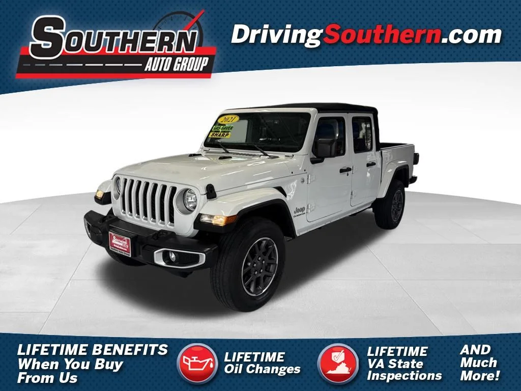 Used 2021 White Jeep Overland image 1