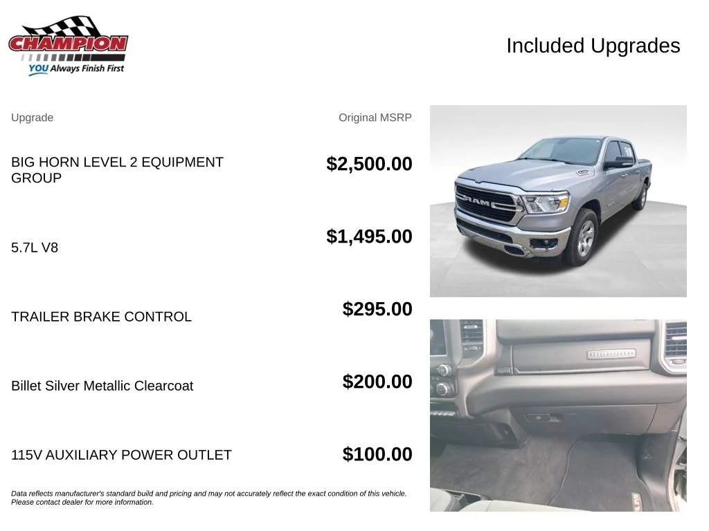 Used 2020 Silver Ram Big Horn/Lone Star image 4