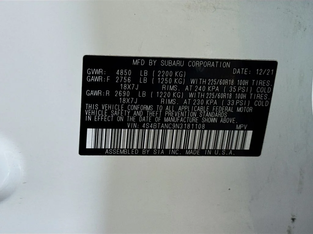 Certified Used 2022 White Subaru Limited image 43