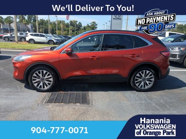 Used 2020 Orange Ford Titanium image 7