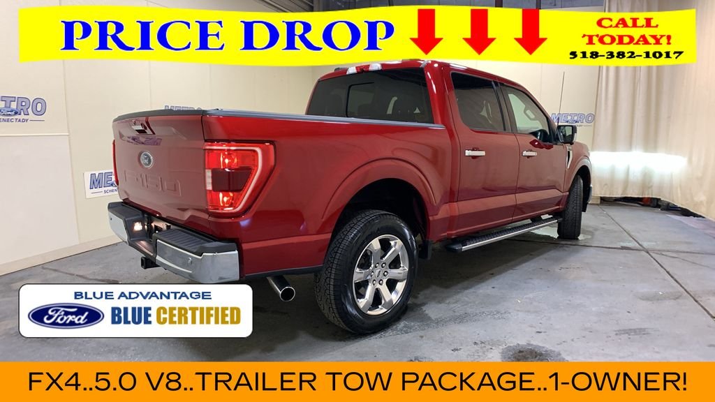 Certified Used 2021 Red Metallic Ford XLT image 3