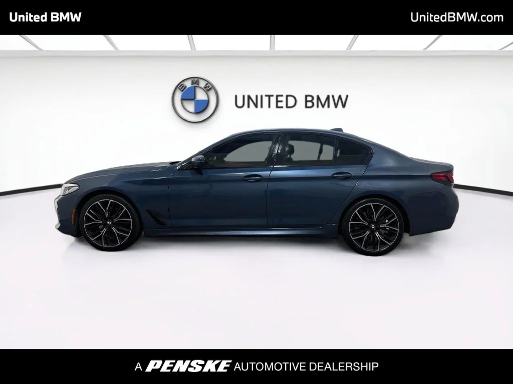 Used 2023 Arctic Race Blue metallic BMW 540i image 8