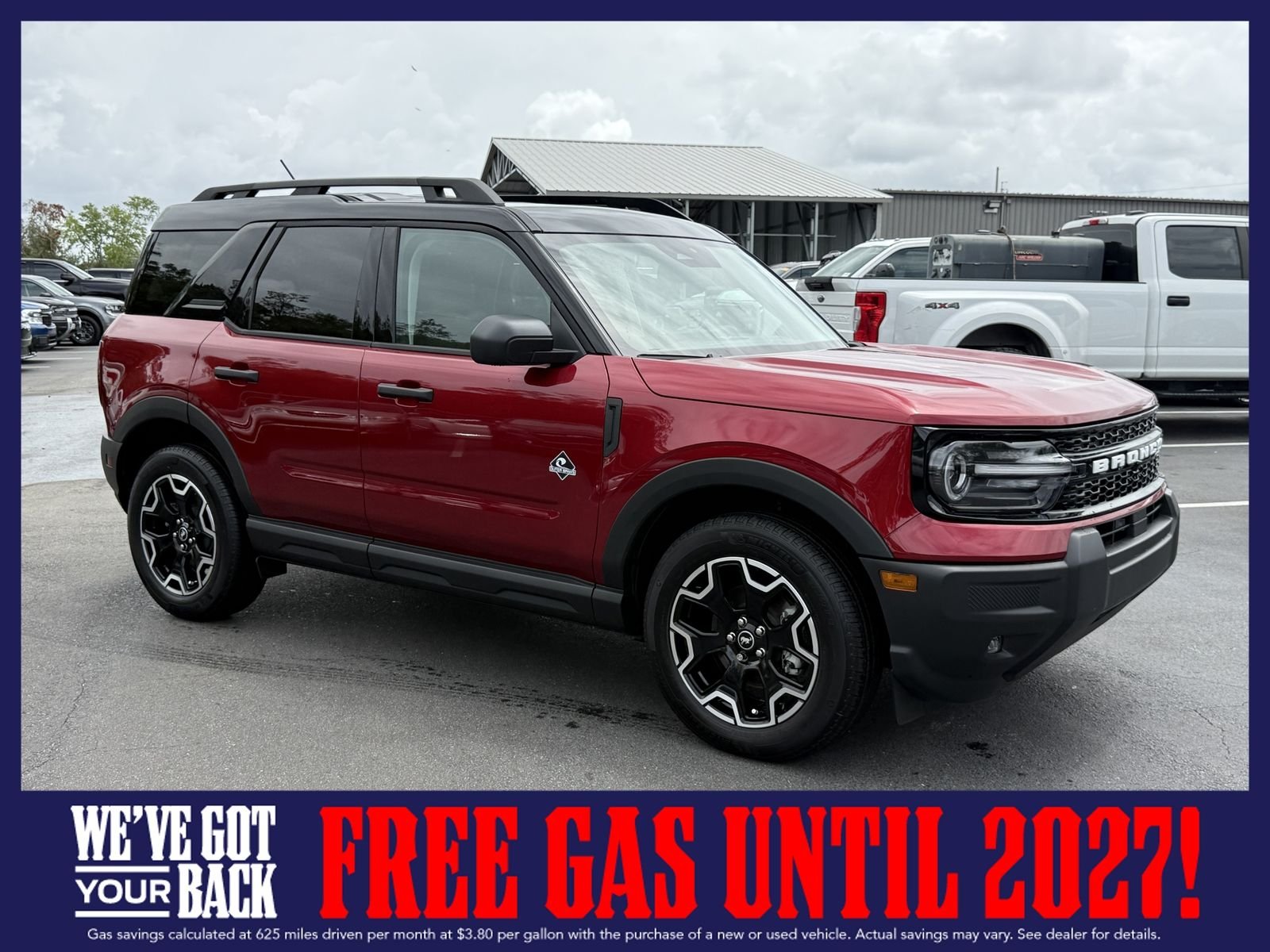 New 2026 Ruby Red Metallic Tinted Clearcoat Ford Outer Banks image 2