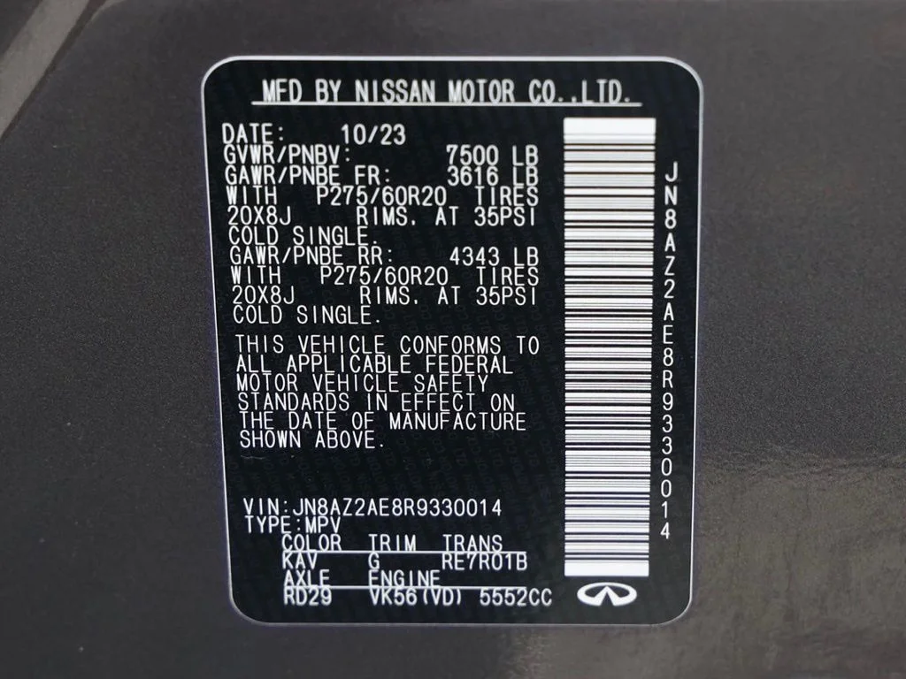 Used 2024 Gray INFINITI LUXE image 32