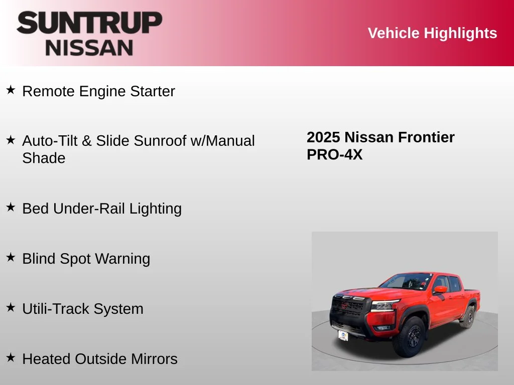 Used 2025 Orange Nissan PRO-4X image 16