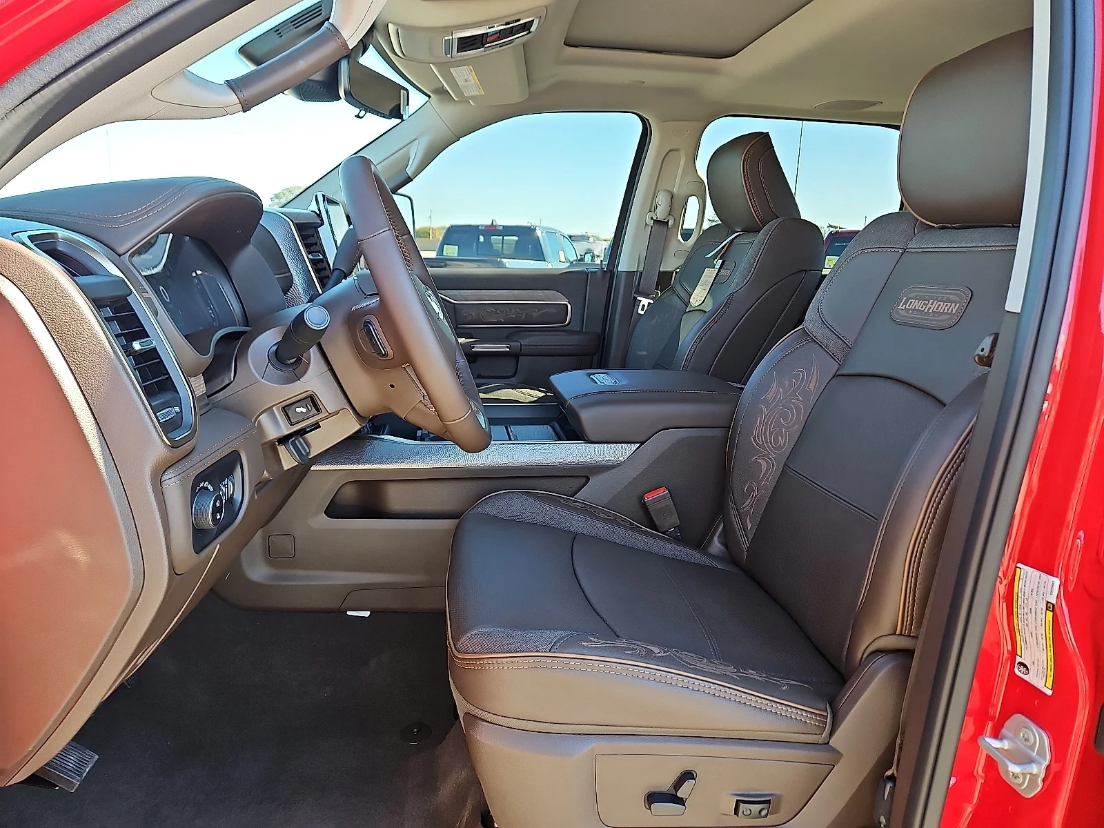 New 2026 Flame Red Ram LIMITED LONGHORN CREW CAB 4X4 6