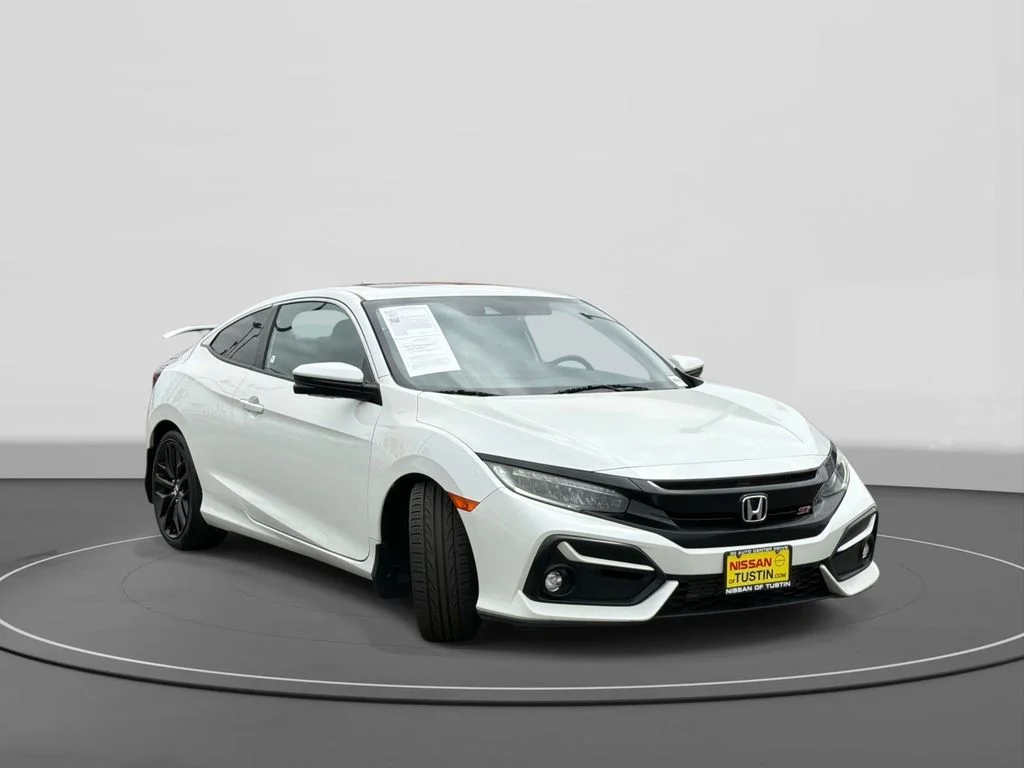 Used 2020 Platinum White Pearl Honda Si image 3