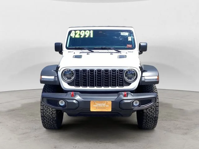Certified Used 2025 Bright White Clearcoat Jeep Rubicon image 8