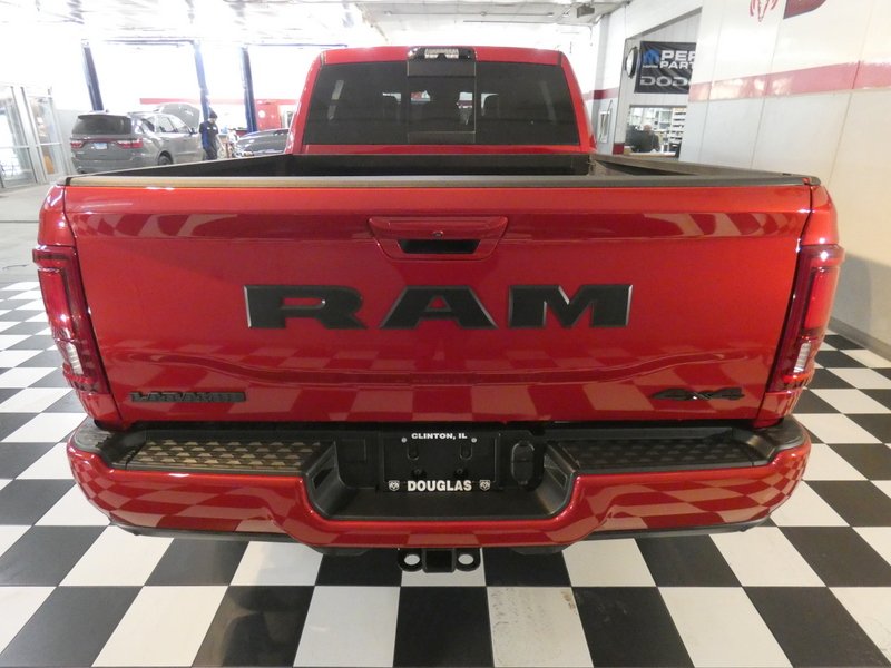 New 2026 Molten Red Pearl-Coat Exterior Paint RAM Laramie Mega Cab 6