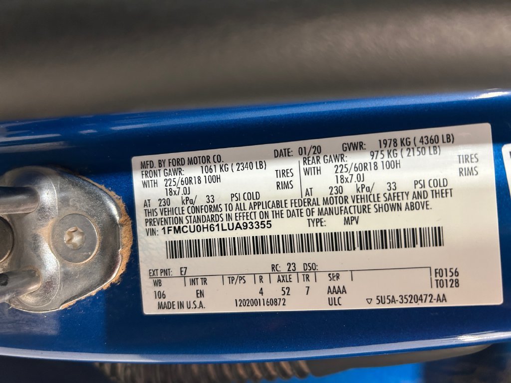 Used 2020 Blue Ford SEL image 18