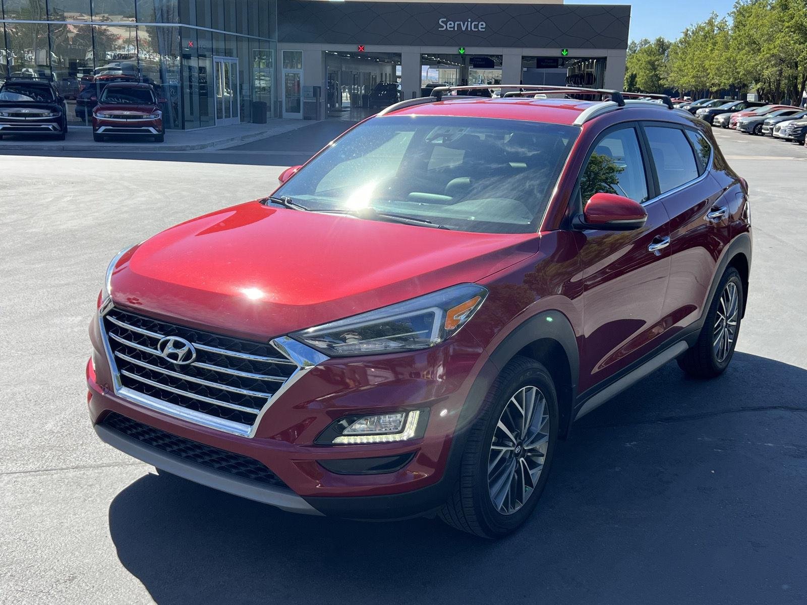 Used 2021 Red Crimson Hyundai Limited image 2