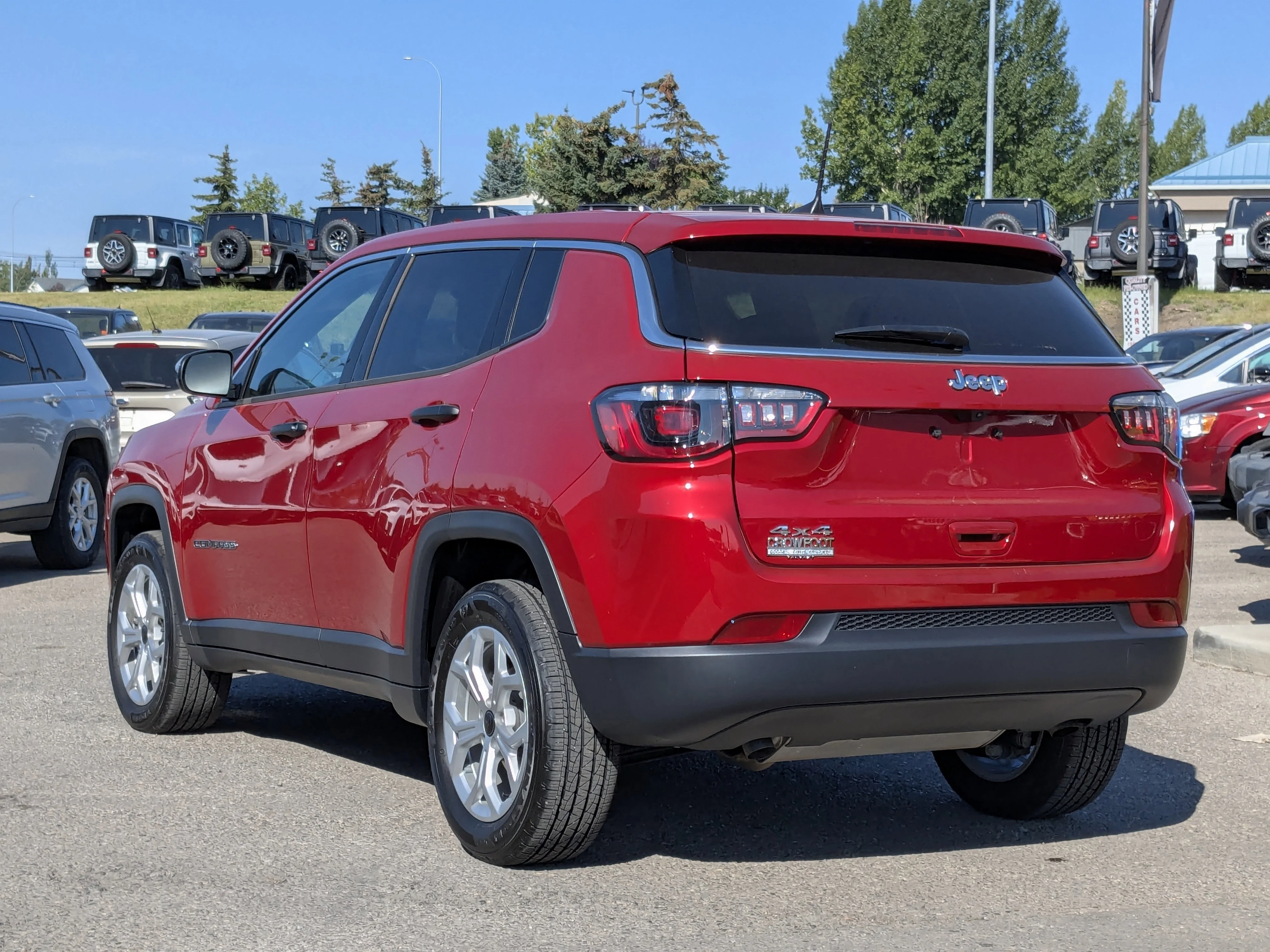New 2025 Red Jeep Sport - - Forward Collision Warning - LED Head Lamps - Heated Seats and More! image 6