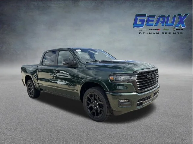 New 2027 Serrano-Green Metallic Exterior Paint RAM Laramie image 1