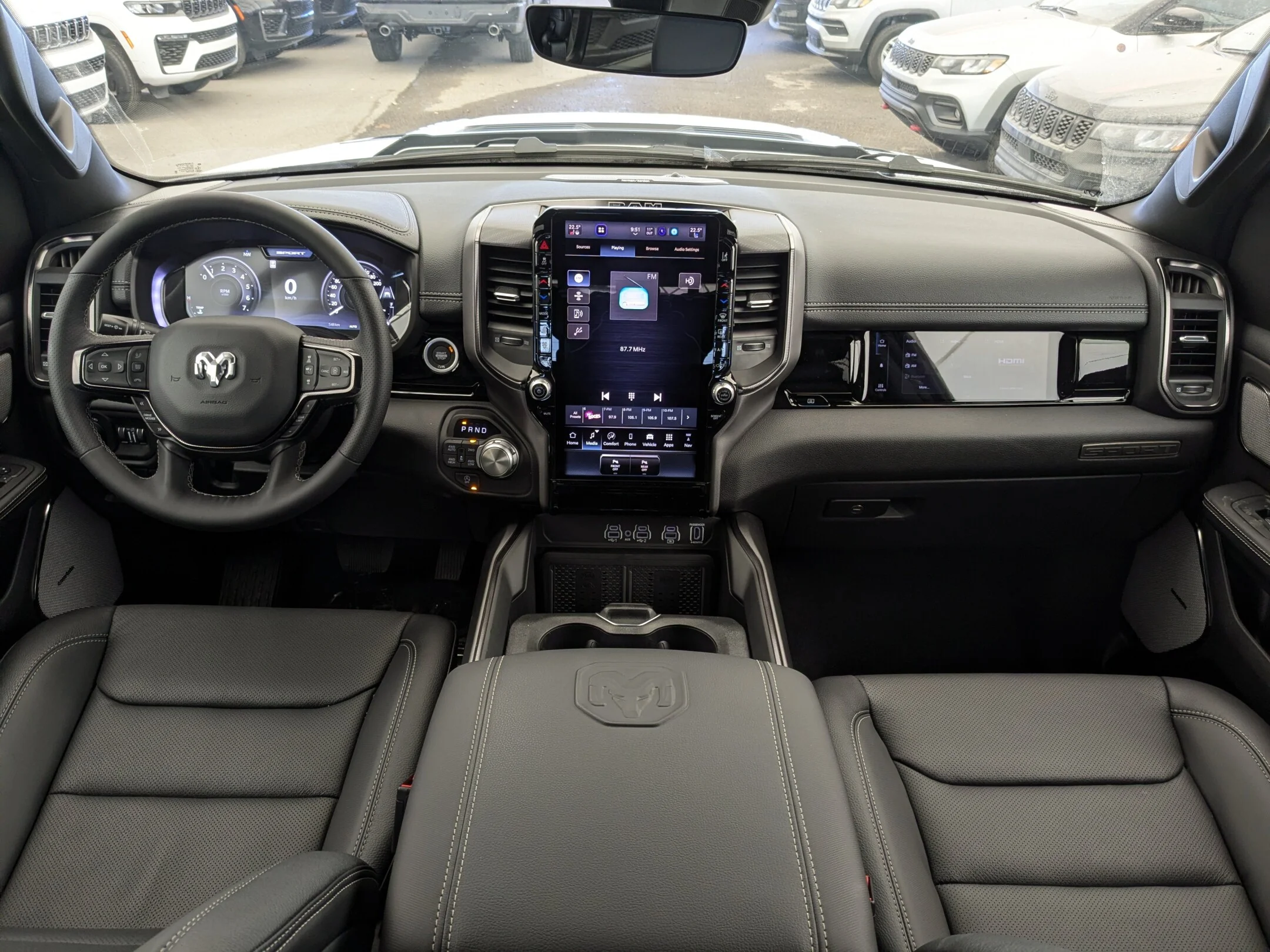 New 2026 White RAM Sport - - Night Edition - Level 1 Grp - Pano Sunroof - Harman/Kardon Audio & More! image 25