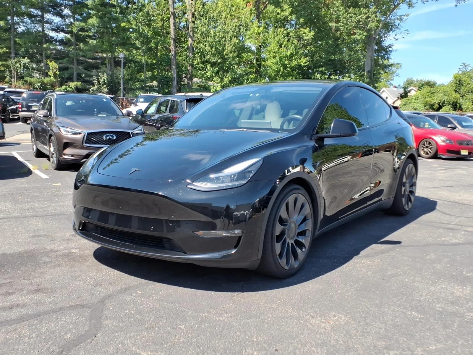 Used 2022 Black Tesla Performance image 2