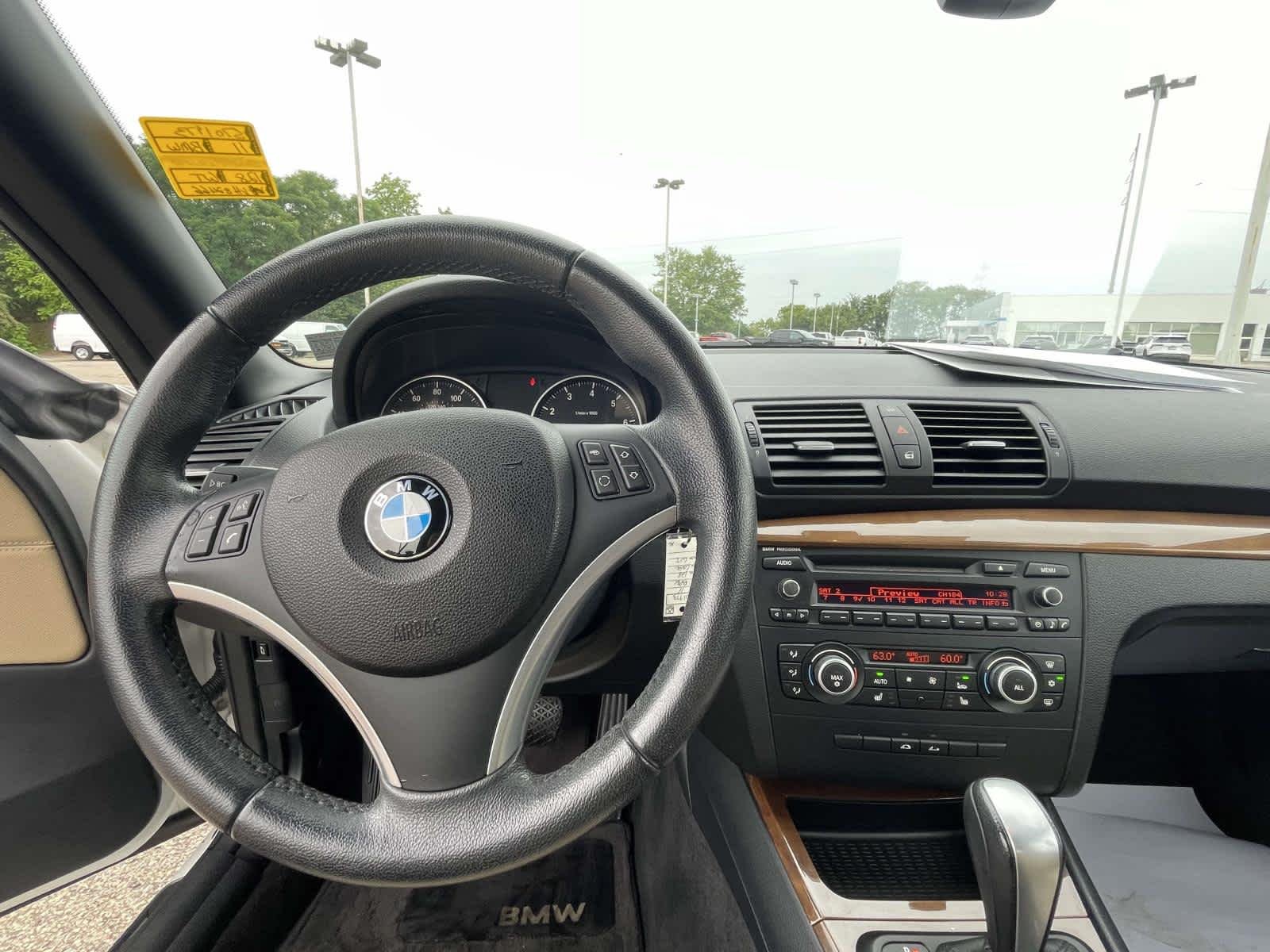Used 2011 BMW 1 Series 128i with VIN WBAUN1C50BVH82466 for sale in Zelienople, PA