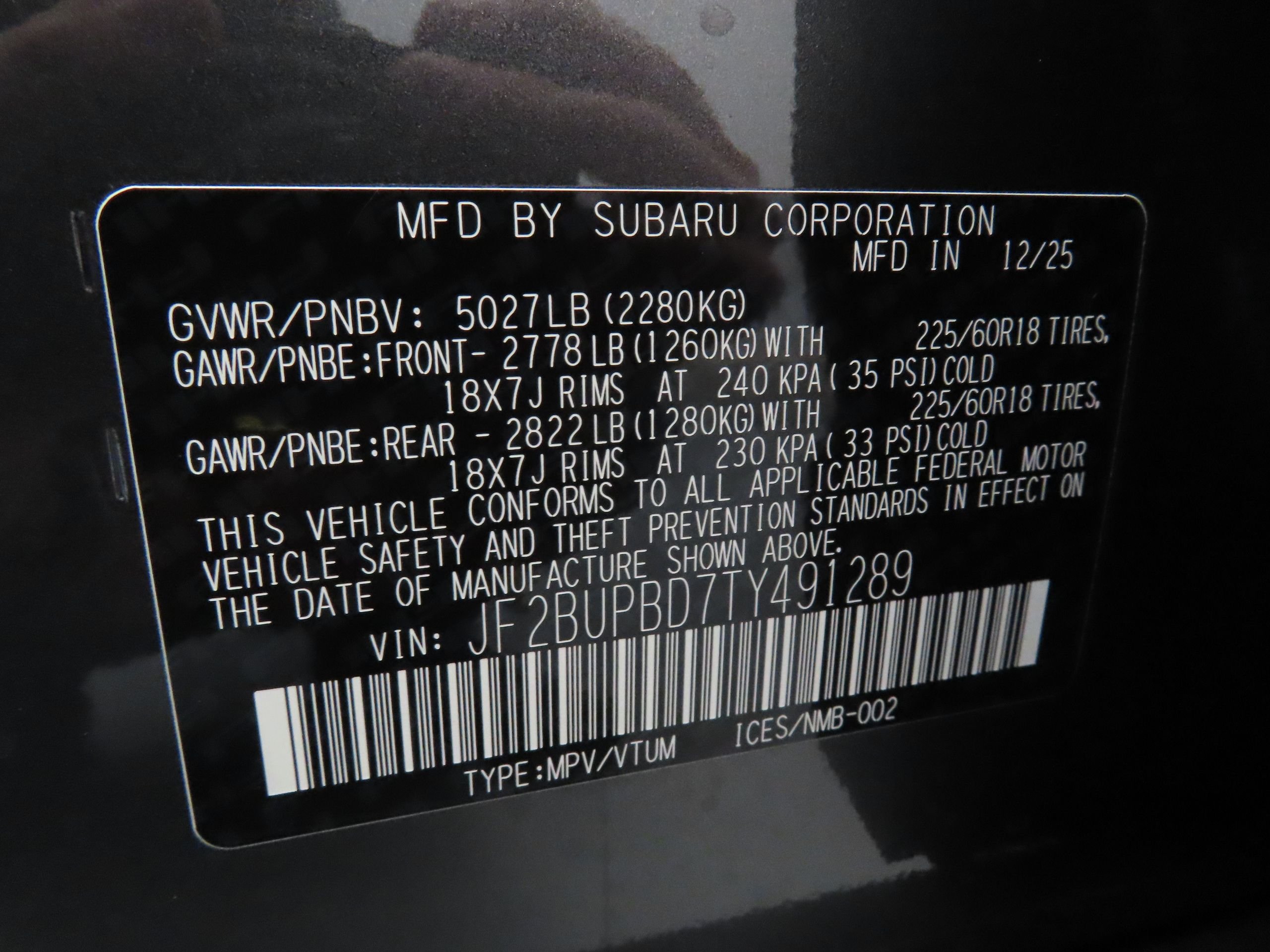 New 2026 MAGNETITE GRAY METALLIC Subaru Premium image 28