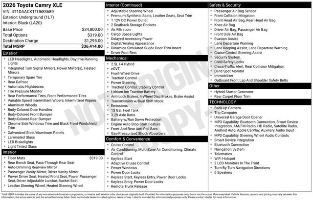 Certified Used 2026 Gray Toyota XLE image 35