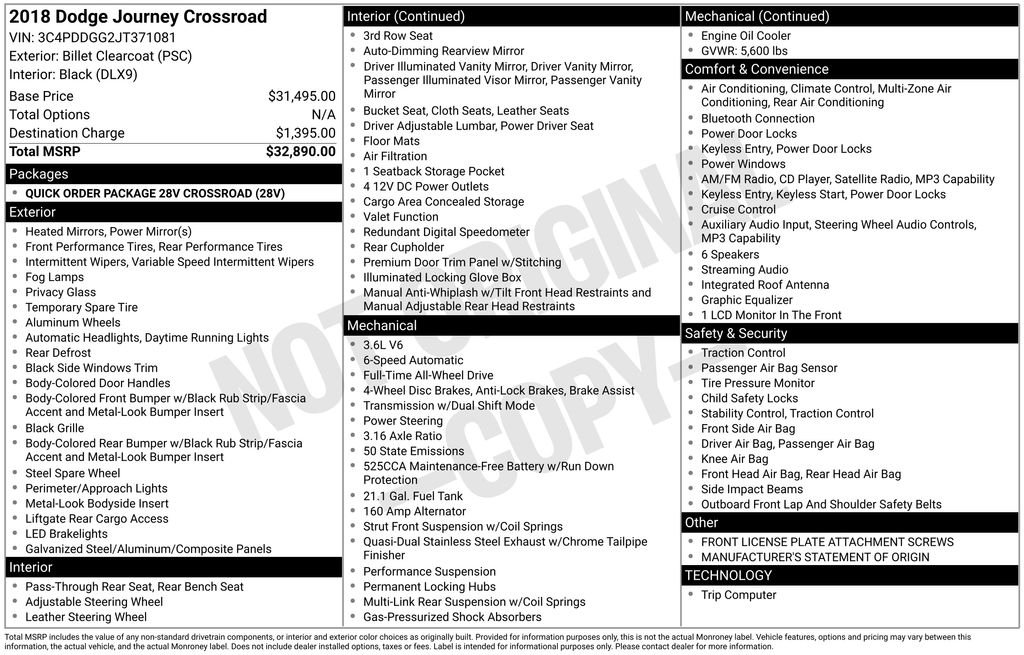 Used 2018 Silver Dodge Crossroad image 30
