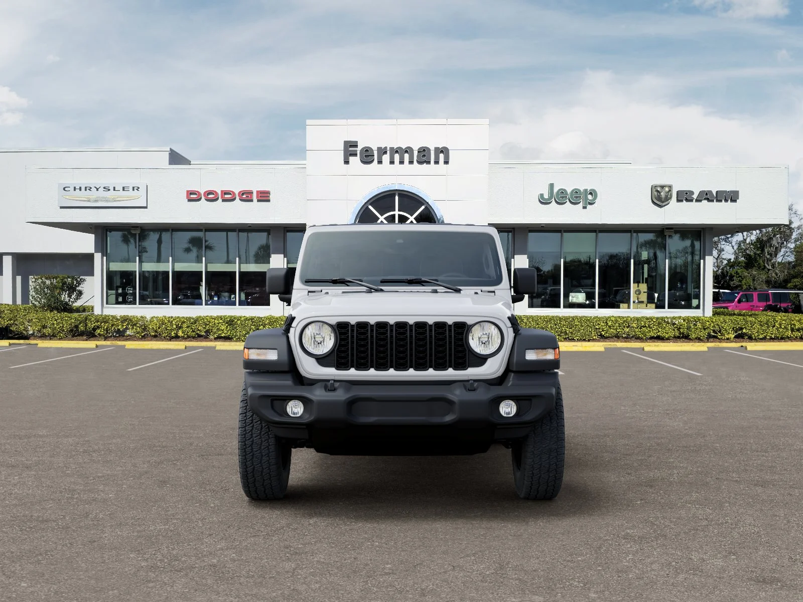 New 2026 Bright White Clear-Coat Exterior Paint Jeep Sport S image 36