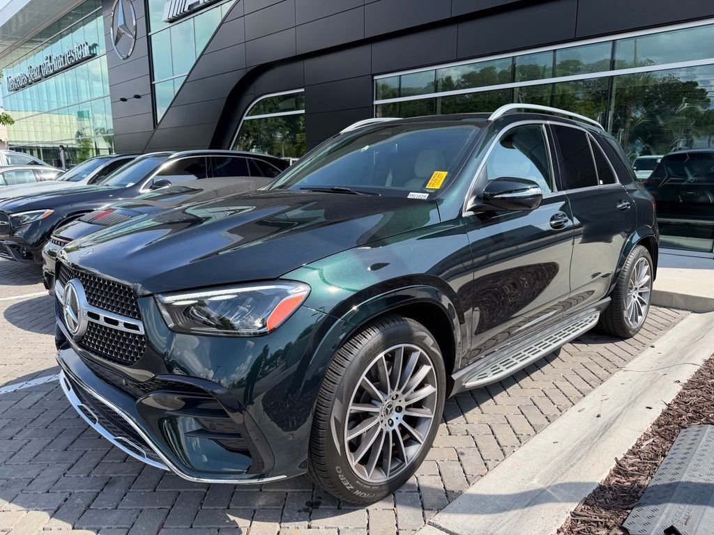 Certified Used 2024 Green Mercedes-Benz GLE 350 image 1
