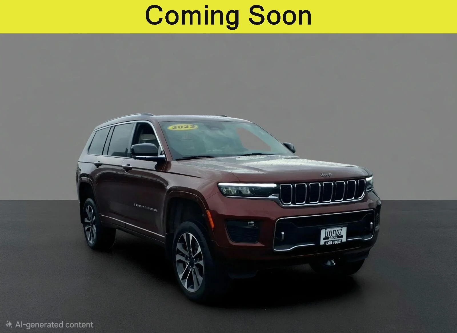 Used 2022 Velvet Red Pearlcoat Jeep Overland image 1