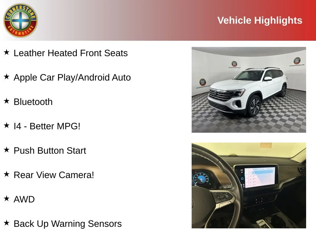 Used 2025 Volkswagen Atlas SE w/Tech with VIN 1V2HR2CA5SC511552 for sale in Elk River, Minnesota