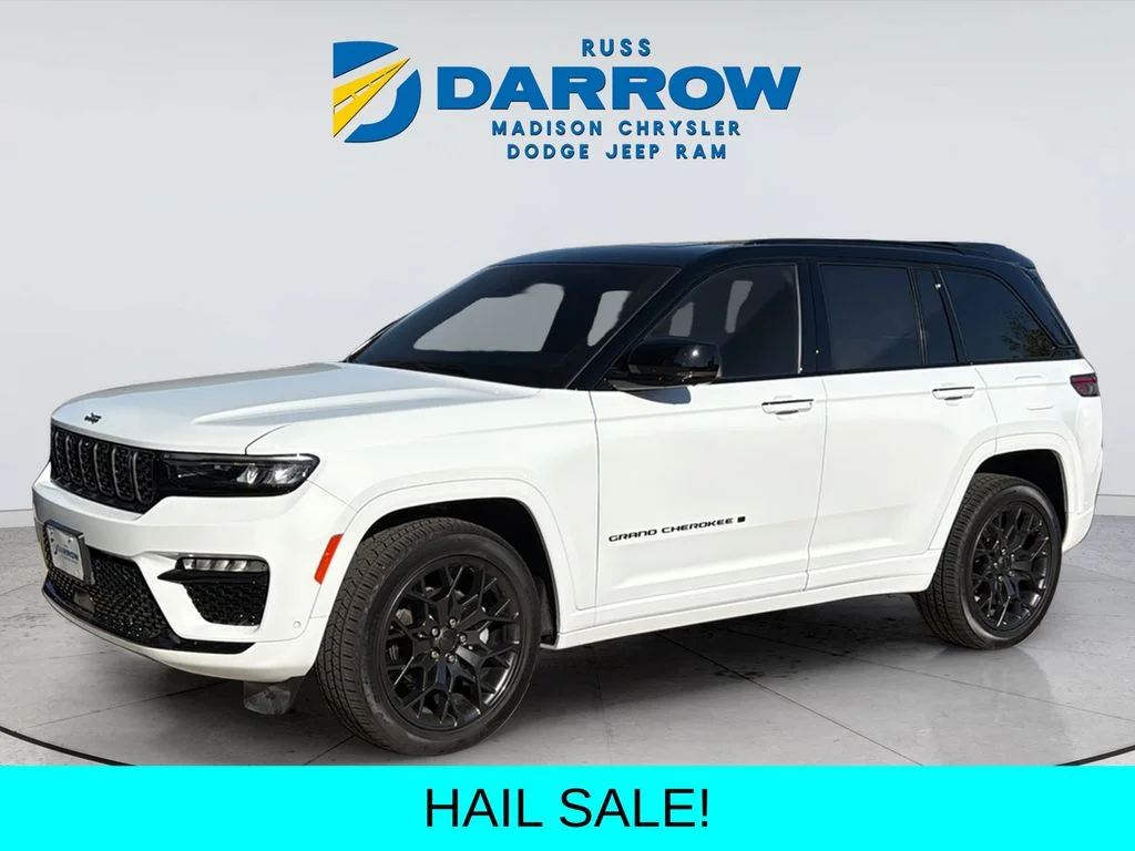 New 2025 Bright White Clear-Coat Exterior Paint Jeep Summit Reserve image 2