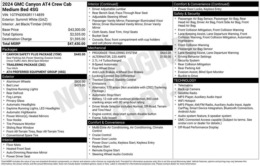 Certified Used 2024 White GMC AT4 image 23