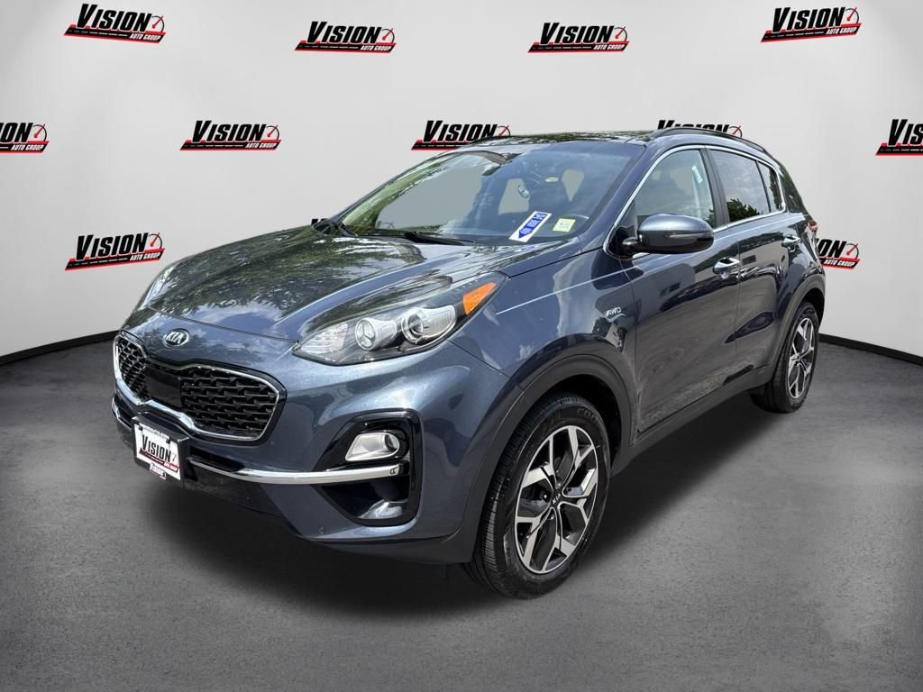 Used 2020 Blue Kia EX image 1