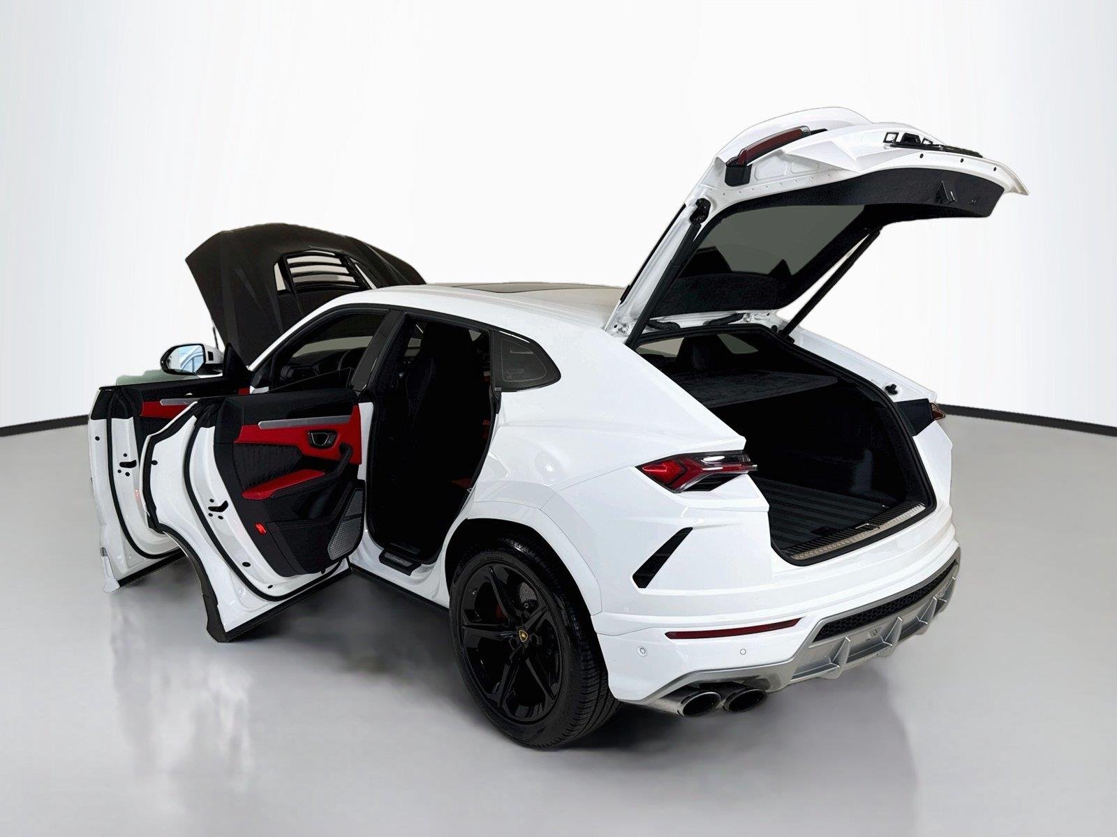 Used 2020 Bianco Icarus Metallic Lamborghini Carbon Bonnett | Custom Exhaust | Only 10K Miles image 45