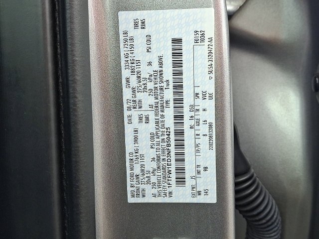 Certified Used 2022 Silver Metallic Ford Platinum image 26