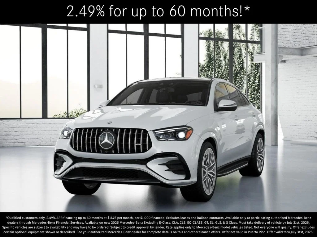 New 2026 MANUFAKTUR Moonlight White Metallic Mercedes-Benz AMG® GLE 53 4MATIC+ Coupe image 41