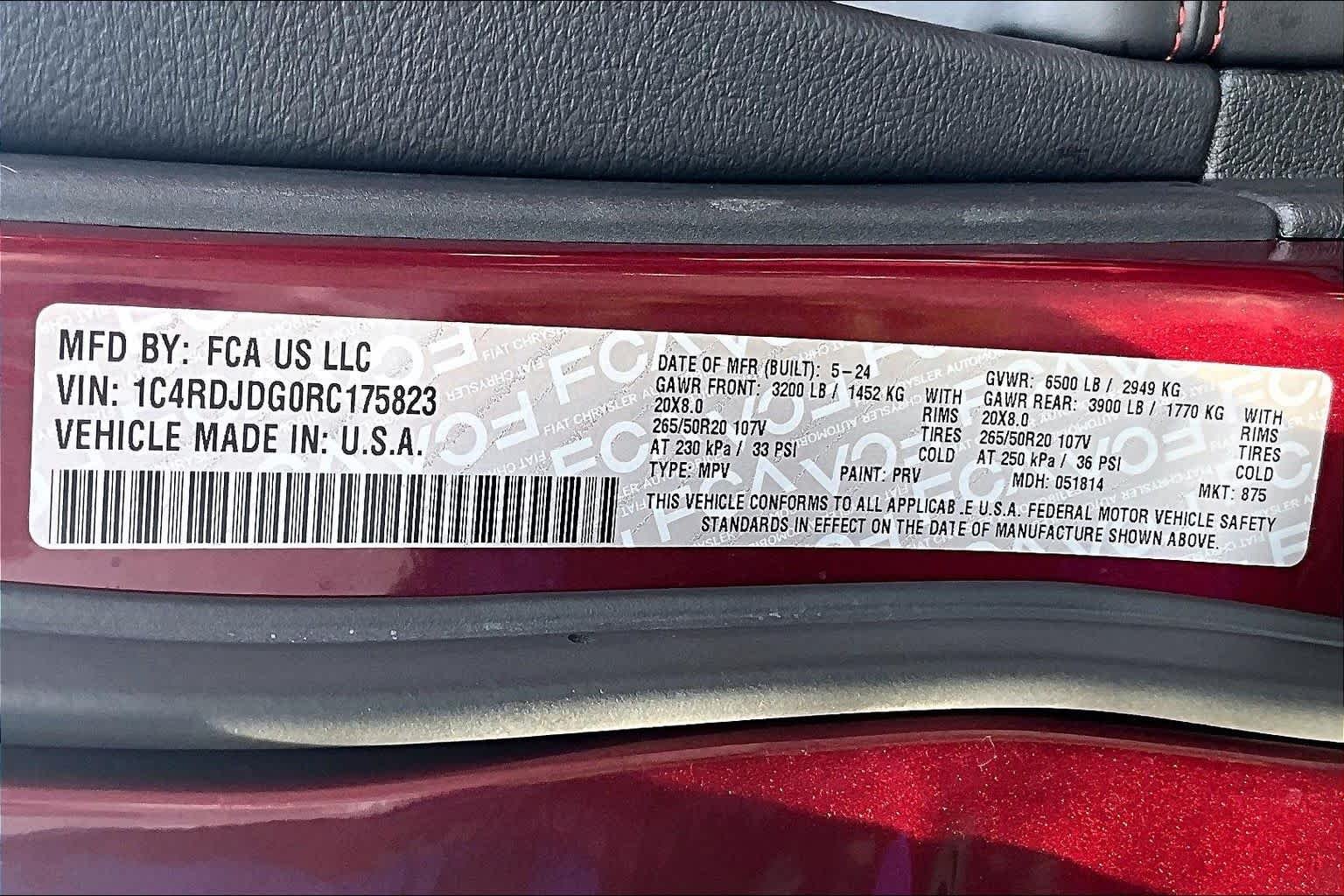 Used 2024 Octane Red Pearlcoat Dodge GT Plus image 34