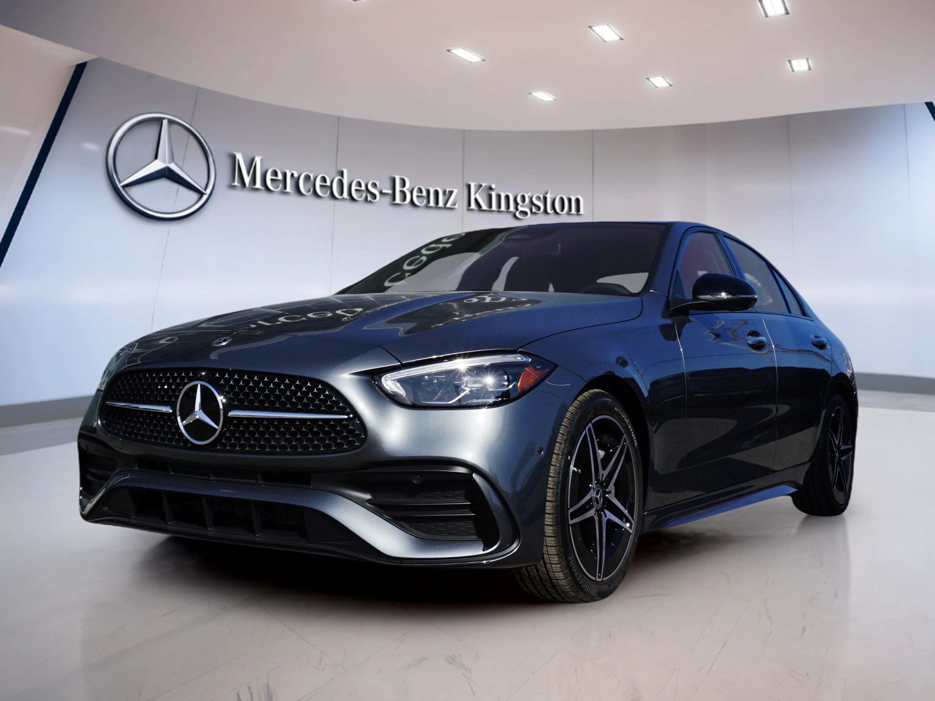 Certified Used 2025 Grey Mercedes-Benz C 300 4MATIC Sedan image 1