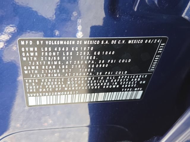 Used 2024 Blue Metallic Volkswagen 1.5T S image 7