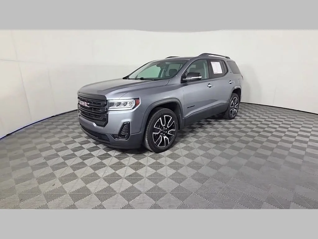 Used 2021 Satin Steel Metallic GMC SLT image 48